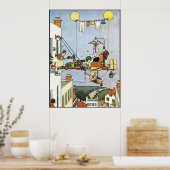 Poster Illustration de Heath Robinson Accueil Conforts W  (Cuisine)