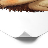 Poster Illustration de hérisson de dessin (Coin)