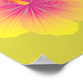 Poster Illustration de Hibiscus Jaune (Coin)