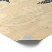 Poster Illustration de homard, fruits de mer du Maine (Coin)