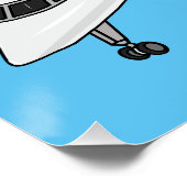 Poster Illustration de jet privé (Coin)