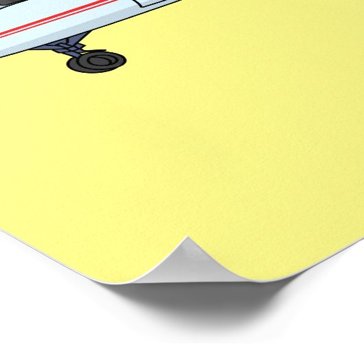 Poster Illustration de jet privé (Coin)