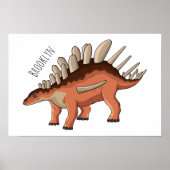 Poster Illustration de Kentrosaurus (Devant)