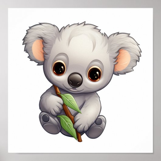 Poster Illustration de koala du dessin animé (Devant)