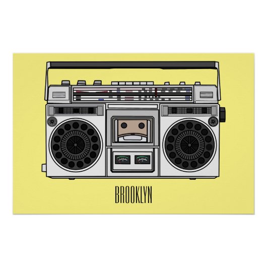 Poster Illustration de la bande dessinée radio (Devant)