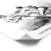 Poster Illustration de la boîte à ongles nu Victorian (Coin)