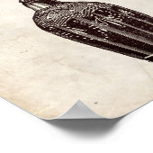 Poster Illustration de la bouteille de parfum victorienne (Coin)