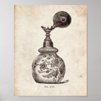 Illustration de la bouteille de parfum victorienne