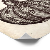 Poster Illustration de la bouteille de parfum victorienne (Coin)