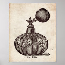 Illustration de la bouteille de parfum victorienne