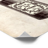 Poster Illustration de la bouteille de parfum victorienne (Coin)