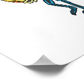 Poster Illustration de la caricature de la sauterelle en  (Coin)