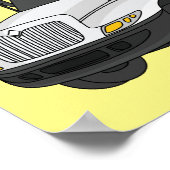 Poster Illustration de la caricature du camion-boîte (Coin)