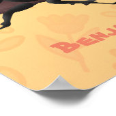 Poster Illustration de la caricature du dendroctone du rh (Coin)