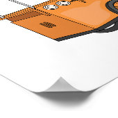 Poster Illustration de la carotte de vélo (Coin)