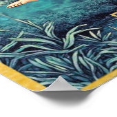 Poster Illustration de la carte Tarot, l'étoile (Coin)