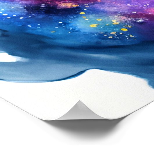 Poster Illustration de la Chouette perchée (Coin)