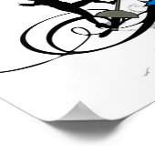 Poster Illustration de la clôture urbaine et hanche (Coin)