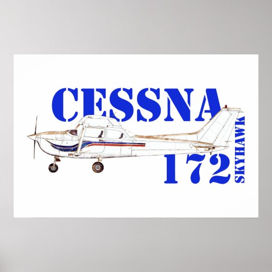 Poster Illustration de la conception de l'avion Cessna 17 (Devant)