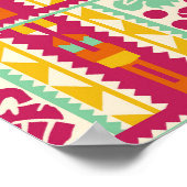 Poster Illustration de la conception de textiles traditio (Coin)