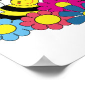 Poster Illustration de la conception des abeilles et des  (Coin)