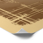 Poster Illustration de la crème glacée en style rétro (Coin)