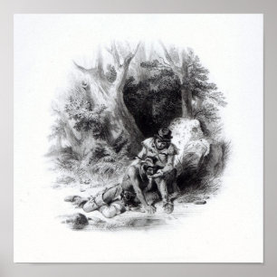 Poster Illustration de "La Dernière des Mohicans"