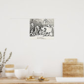 Poster Illustration de la Divine Comédie de Dante (Cuisine)