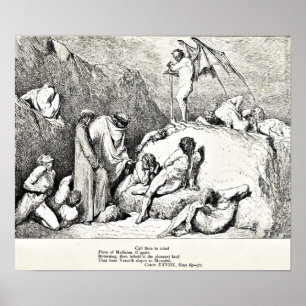 Poster Illustration de la Divine Comédie de Dante