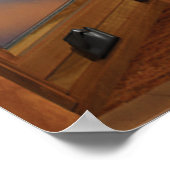 Poster Illustration de la fenêtre de Wood Bay - Mountain  (Coin)