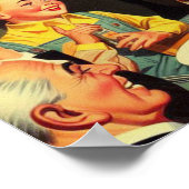 Poster Illustration de la fête d'Halloween vintage (Coin)