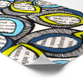 Poster Illustration de la feuille graphique moderne (Coin)