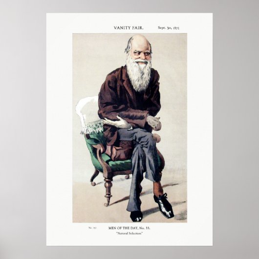 Poster Illustration de la foire Charles Darwin Vanity (Devant)