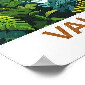 Poster Illustration de la forêt tropicale valdivienne Voy (Coin)