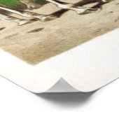 Poster Illustration de la girafe vintage Imprimer/poster (Coin)