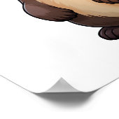 Poster Illustration de la loutre de dessin (Coin)