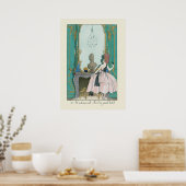 Poster Illustration de la mode française George Barbier (Cuisine)