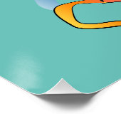 Poster Illustration de la nage Koi Fish (Coin)