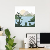 Poster Illustration de la nature (Bureau à domicile)