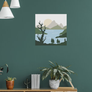 Poster Illustration de la nature