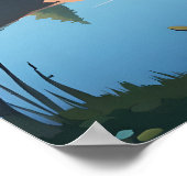 Poster Illustration de la nature finlandaise (Coin)