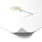 Poster Illustration de la pâquerette délicate - Fleur sim (Coin)