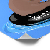 Poster Illustration de la pêche de l'ourson mou (Coin)