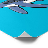 Poster Illustration de la petite tortue de mer (Coin)