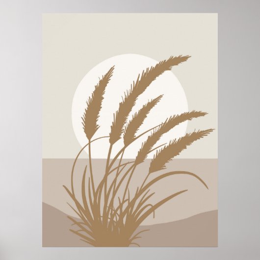 Poster Illustration de la Pleine lune en laiton de Boho P (Devant)