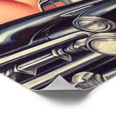 Poster Illustration de la police vintage de pâte (Coin)