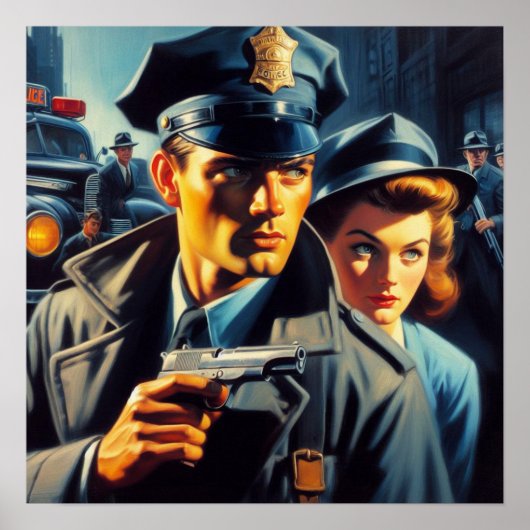 Poster Illustration de la police vintage de pâte (Devant)
