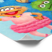 Poster Illustration de la rue Sésame (Coin)