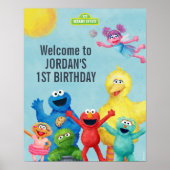 Poster Illustration de la rue Sésame (Devant)