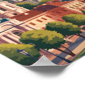 Poster Illustration de la skyline de Bucarest Art de voya (Coin)